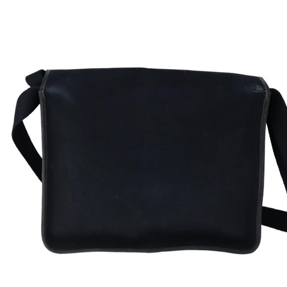 HERMES Buenaventura Shoulder Bag Canvas Black Auth - Picture 3 of 15